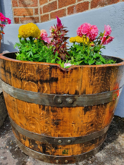 Irish Whiskey Barrel Planter