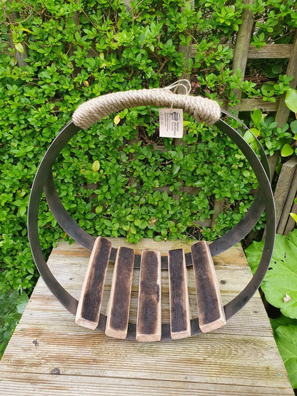 Irish Whiskey Barrel Firewood Cradle