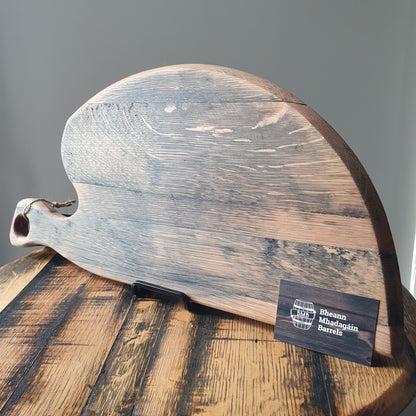 Solid Oak Barrel Lid Charcuterie and Cutting Boards