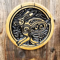 Celtic Hare plaque